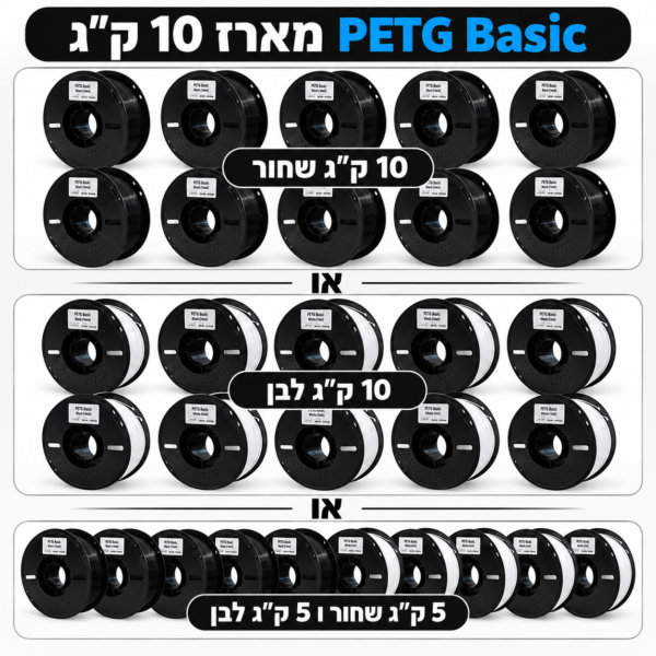 מארז 10 ק"ג PETG Basic